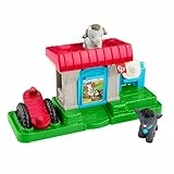 Fisher-Price Little People Spielzeug für Kleinkinder, Spielset Mein erster Baby-Ziegenhof mit 2 Figuren und 1 Zubehör für Kinder ab 1 Jahr, HWR85, [Mehrfarbig]