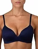 Royal Lounge Intimates Royal Delite Women's Wireless T-Shirt Bra Deep Blue, 85B