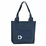 TOM TAILOR Denim Corinne Damen Shopper Umhängetasche Reißverschluss Mittelgroß Blau