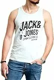 JACK & JONES Herren Tank-Tops Vielfältige Prints | Schmale Passform und atmungsaktive Baumwolle (Walther 921 Bleached Aqua, S)