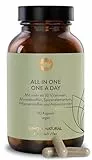 SUNDAY NATURAL® Multivitamin Komplex - All in One – Premium Rundum-Versorgung mit nur 1 Kapsel: 30 A-Z Vitamine, Mikronährstoffe – 90 vegane Vitamin Kapseln - Laborgeprüft und Ohne unnötige Zusätze