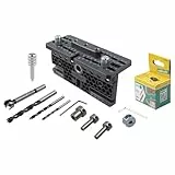wolfcraft Exzenter-Möbelverbinder-Set - 4665000 - Komplett-Set für lösbare Schraubverbindungen im Möbelbau - inklusive Bohrschablone, Schrauben, Dübeln und Excenter Verbindungsbeschlägen