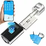 WELOCK SECBN51 Fingerabdruck Elektronischer Türschloss Haustür, RFID-Karte Transponder, Bluetooth WIFI Arbeiten APP IP65 Für 30-70mm Tür
