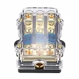 Walfront 24 V 60 A Auto 3-Wege-Verteilerblock Flachsicherung Versicherungshalter mit Staub- und Feuchtigkeitsschutz