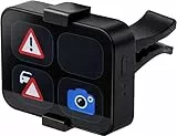 oSeller Lüftungshalterung für Saphe T Touch, Automotive Novodur ABS, Schwarz Matt, Hitzebeständig bis 120°C