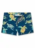 Sanetta Jungen-Badehose blau Schildkröte | Bequeme und schnell trocknende Badehose aus recyceltem Polyester-Mix für Jungen. Bademode für Kinder