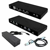 i-tec Universelle Dockingstation Dual 4K Display mit Stromversorgung 85W - 2X DisplayPort und 2X HDMI, 5X USB-Anschlüsse