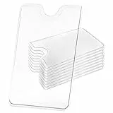 10 x Transparente Kartenhülle Hartplastik,Scheckkartenhülle,Kreditkartenhülle,Kartenschutz,Card Case,ec Karten Schutzhülle,Kartenschutzhülle für ec Karte Bankkarten Kreditkarten für Ihre Geldbörse