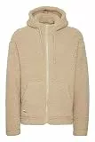 11 Project PRDaag Herren Teddy-Jacke Übergangsjacke Jacke mit Kapuze Kordelzug Kängurutasche Reißverschluss Regular fit, Größe:M, Farbe:Oatmeal (130401)