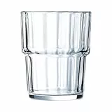 Arcoroc ARC 60024 Norvege Trinkglas, Wasserglas, Saftglas, 200ml, Glas, transparent, 6 Stück