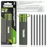 Tracer Tough Construction Bleistift-Ersatzminen-Set – 6 x 5,2 mm robuste Graphitminen für den robusten Bleistift Set mit 6 x Bleistiftminen