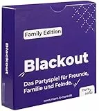 more is more Blackout - Family Edition | - das Partyspiel für Freunde, Familie und Feinde - Perfekt für jeden Spieleabend mit Freunden - Kartenspiel für JGA, WG Party, für Silvester oder als Geschenk
