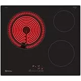 Balay 3EB715ER Ceran-Kochfeld, 2 Kochzonen + 28 cm große Kochzone, 60 cm, ohne Blende, Schwarz