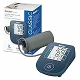 Beurer BM 25 Oberarm Blutdruckmessgerät, einfache Bedienung über einen Knopf, genaue Messung durch Manschetten-Sitzkontrolle, Arrhythmie-Erkennung, mit USB-C-Anschluss, Manschette für 22-42 cm