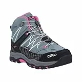 CMP Kids Rigel MID Shoes WP Trekking-Schuhe, Grün-Fluo-Lila (Mineral Green-Purple Fluo), 37 EU