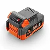 Fuxtec Akku 4Ah 20V E1B4AH Li-Ion Batterie passend 20 Volt Gartengeräte & Werkzeuge– Ladezeit 120 Min