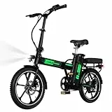 COLORWAY E Bike, Faltbares Elektrofahrrad für Erwachsene, tragbares 16 Zoll EBike, Elektrofahrräder mit Tretunterstützung, 2 Fahrmodi, Pedelec mit 36V Rennrad mit 250W Motor,Faltrad (Schwarz)