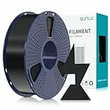 SUNLU Hohe Geschwindigkeit PLA Filament 1.75mm, 3D Drucker PLA Filament mit Hoher Fließfähigkeit, Entwickelt für schnelles 3D Drucken, Rapid HS-PLA, Maßgenauigkeit +/- 0.02mm, 1KG Spule Black