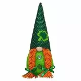 Amosfun Kleeblatt Deko Ornament St. Patrick's Day Tischdekoration Handgefertigt 26X9X8Cm Irisches Glücksbringer Wohnaccessoire