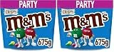M&M'S Crispy Schokolade Großpackung | American Football Snacks | Schokolinsen mit Knusperkern | 675g (Packung mit 2)