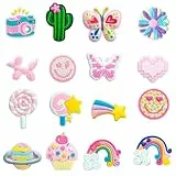 QUEXLAI 16 Stück Schuhcharms, speziell für Crocs. Es sind Karikatur -Schuhcharms, Crocs -Anstecker, Schuhdekorationen aus PVC, geeignet für Jungen, Mädchen und Erwachsene.
