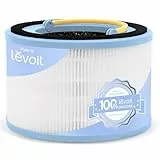 LEVOIT Sprout Luftreiniger, Original-Ersatzfilter, 3-lagiger HEPA-Filter, hocheffiziente Aktivkohle, 1 Stück, Weiß