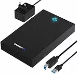 SABRENT Externes Festplattengehäuse / Dockingstation für 2,5' & 3,5' SATA HDD / SSD – USB 3.0 Gehäuse mit 5 Gbps, werkzeugfrei, LED, Plug & Play (EC-KSL3)
