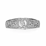 KKJOY Vintage Metall Haarspange Silber, Keltische Knoten Haarklammer Groß, Rabe Haarnadeln, Gothic Haarspangen Damen, Braut Haarschmuck Hochzeit, Bananenspange für Frauen und Mädchen