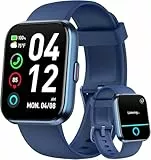 Smartwatch Herren Damen, 1,85' HD Smartwatch Damen mit Telefonfunktion, Smart Watch Fitnessuhr 120+ Sportmodi IP68 Wasserdicht, Sportuhr mit Herzfrequenz Schlafmonitor Schrittzähler, für Android iOS