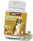 Probiotika Hund mit 670 Milliarden KBE - Optimale Kombi mit Präbiotika für Starke Verdauung - Geprüfte Qualität mit Bakterienstämmen Made in Germany - Darmflora aufbauen, Natureflow Pets Darmkur Hund
