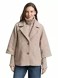 TOM TAILOR Damen 1046602 Jacke, 38230-Boucle Beige Melange, XXL