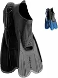 CRESSI Agua Short Fins Black 43/44 - Self Adjusting Flossen für Schnorcheln, Schwimmen und Trainieren, Schwarz, 43/44