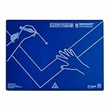 KUM 906.01.19 - Schreibunterlage, Schreibtisch-Auflage Desk Pad Lefty, Linkshänder, Kunststoff, 53 x 40 cm, blau, 1 Stück