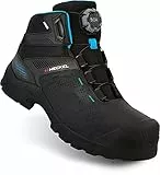Heckel MACCROSSROAD 3.0 S3 Sicherheitsstiefel - Sicherheitsschuhe mit BOA Verschluss - Schwarz Blau - Gr 41