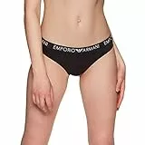 Emporio Armani Damen Iconisch katoen Unterw sche, Schwarz, S EU