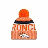 New Era NFL Herren Strickmütze, Orange, Einheitsgröße