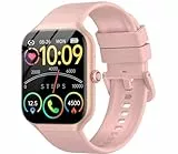 Smartwatch Damen Herren, 1.96' HD Fitnessuhr mit Telefonfunktion, Smart Watch mit Pulsuhr/Schlafmonitor, Fitness Tracker Schrittzähler Uhr, 100+ Sportmodi Sportuhr IP68 Wasserdicht für Android iOS