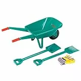 Theo Klein 2752 Bosch Gartenset mit Schubkarre, Mit Schaufel, Rechen und Arbeitshandschuhen, Anti-UV I Spielzeug für Kinder ab 3 Jahren