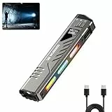 Wurkkos TD11 Taktische Taschenlampe, led taschenlampe usb aufladbar, Extrem Hell 3000LM EDC Taschenlampe Mit Seitenleuchten, wasserdicht klein Taschenlampe für Outdoor- und Indooraktivitäten
