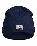 DANISH ENDURANCE Mütze aus recyceltem Material, Weiche Beanie Wintermütze, Warme Fischermütze, Hüte, Mützen & Caps, Unisex, für Herren & Damen, Blau, One Size