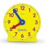 Learning Resources Mini-Uhr für großen Lernerfolg, ab 5 Jahren, Lernuhr mit Zahnradmechanik, fördert Uhrzeit-Verständnis im Einzelunterricht für Kinder, ideal für Schule & Zuhause