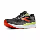 Brooks Herren Ghost 16 GTX Sneaker, Black Mandarin Red Green, 45.5 EU