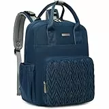 Pomelo Best Wickelrucksack Mittelgroß Stylischer Wickeltasche Rucksack Baby Tasche mit Wickelunterlage für unterwegs Diaper Bag Gepolstert mit Quiltmuster