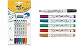 BIC KIDS Whiteboard-Marker Velleda Mini, 6er Blister, Sie erhalten 1 Packung, Packungsinhalt: 6 er Blister