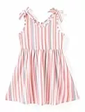 PATPAT Mädchenkleid ärmellos, Baby Mädchen Kleid mit Schleife an den Schulterträgern für Geburtstag, Party, Bankett, Hochzeit, Urlaub