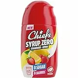 CHIEFS Syrup Zero, Erdbeersirup, 65ml, für mehr als 8l Fertiggetränk, Sirup zuckerfrei mit echten Fruchtextrakten mit Erdbeere Zitrone Geschmack, vegan, zero Kalorien, made in Germany