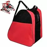VGECEE Inliner Rollschuhe Tasche Damen Ice Roller Skating Bag Schlittschuhe Tasche Skischuhtasche Skatertasche Schlittschuhtasche Erwachsene Eishockey Bag für Herren Damen (rot)