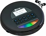 KLIM Nomad CD Player Bluetooth - Tragbarer CD-Player Discman mit langlebigem Akku - Inklusive Kopfhörer - CDR, CDRW, MP3 - Mit TF-Reader, Radio FM - Ideal für Autos - Schwarz Blau