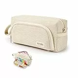 KALIDI Federmäppchen Cord-Stoff Pencil case Mäppchen mit grossem Fassungsvermögen Schreibwarenbeutel Bleistift Beutel für Middle School College Office Studentin Mädchen Geschenk