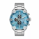 Diesel Watch für Männer Spiked Quarz/Chrono Uhrwerk 49 mm Gehäusegröße mit einem Edelstahlarmband DZ4655